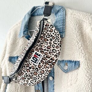 Brighton Leopard Print Crossbody Belt Bag Fanny Pack
